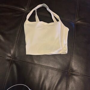 Women's Cream Halter Top